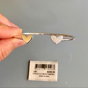 [SOLD] Ari Heart Sterling Silver Bracelet